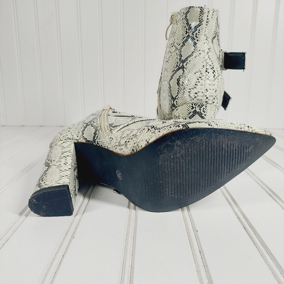 NEW Boutique Pointed Toe Leopard-print Zipper Buckle High Heel Soft Boots C378 - Picture 14 of 16